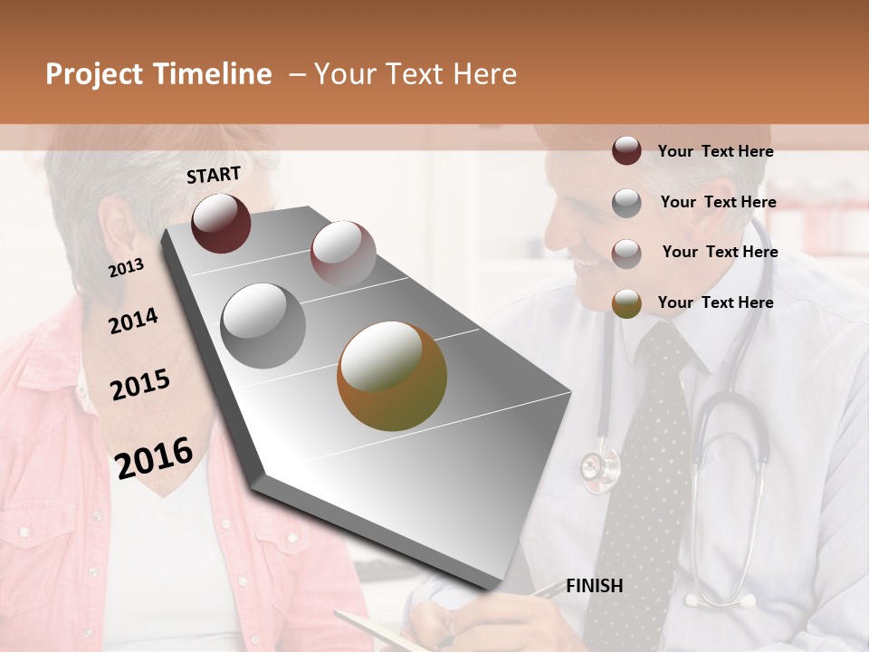 Indoors Smiling Checkup PowerPoint Template