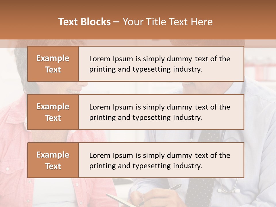 Indoors Smiling Checkup PowerPoint Template