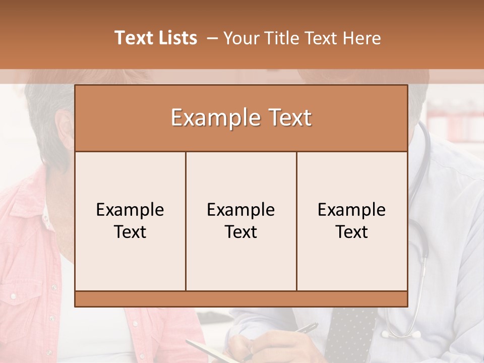 Indoors Smiling Checkup PowerPoint Template