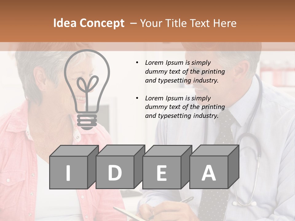 Indoors Smiling Checkup PowerPoint Template