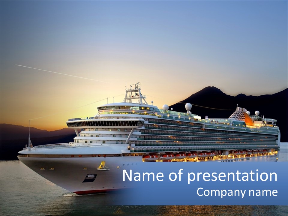 Boat Tropic Tour PowerPoint Template