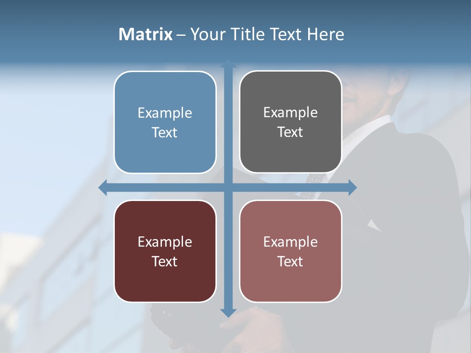 White Icon Professional PowerPoint Template