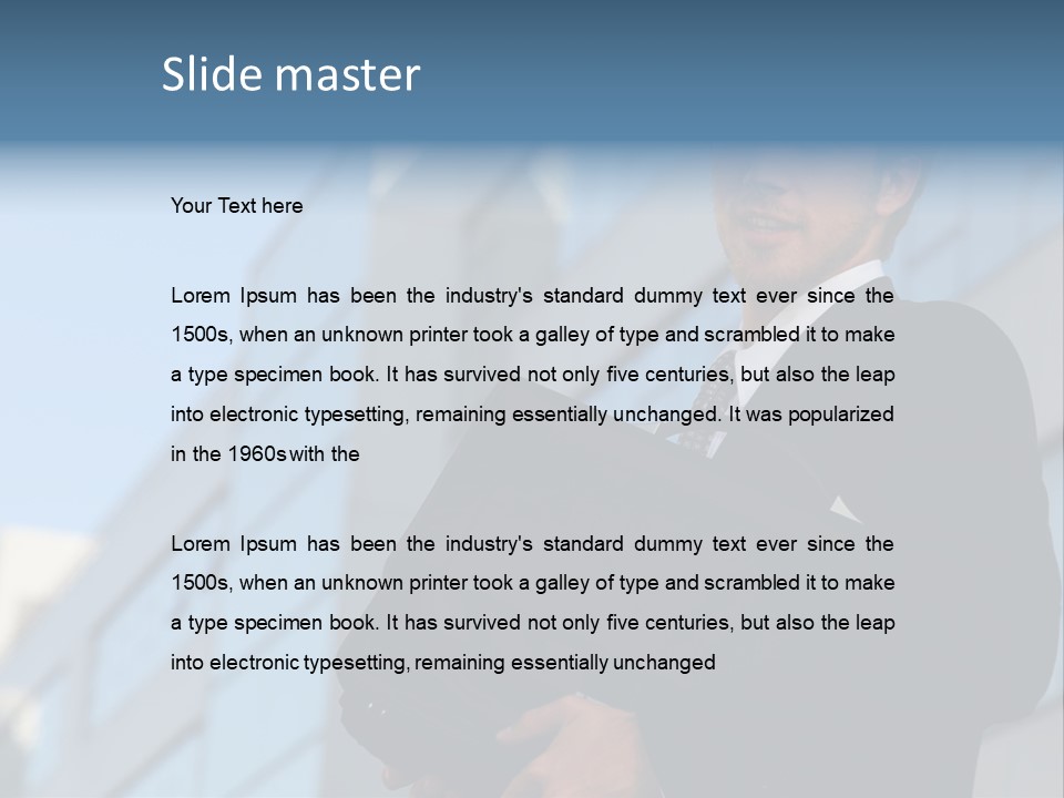 White Icon Professional PowerPoint Template