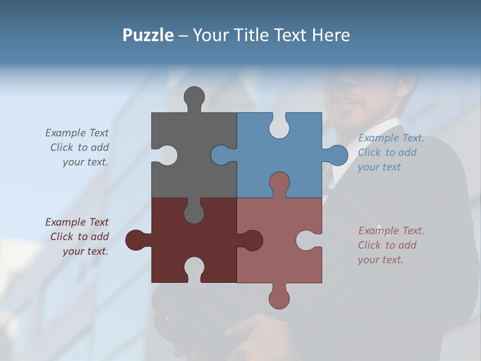 White Icon Professional PowerPoint Template