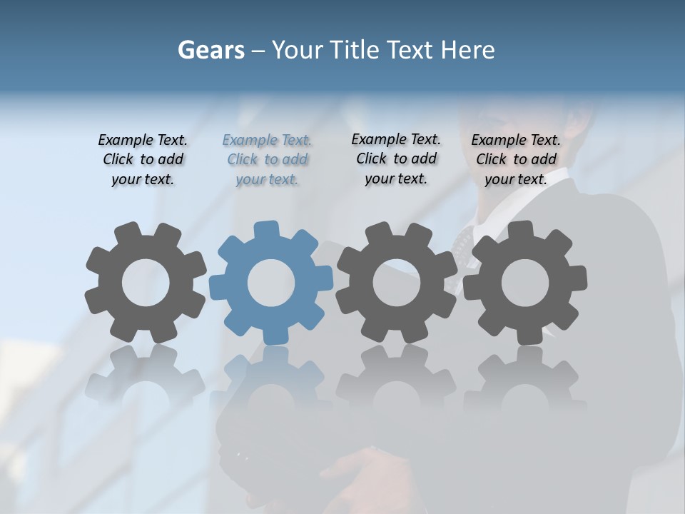 White Icon Professional PowerPoint Template