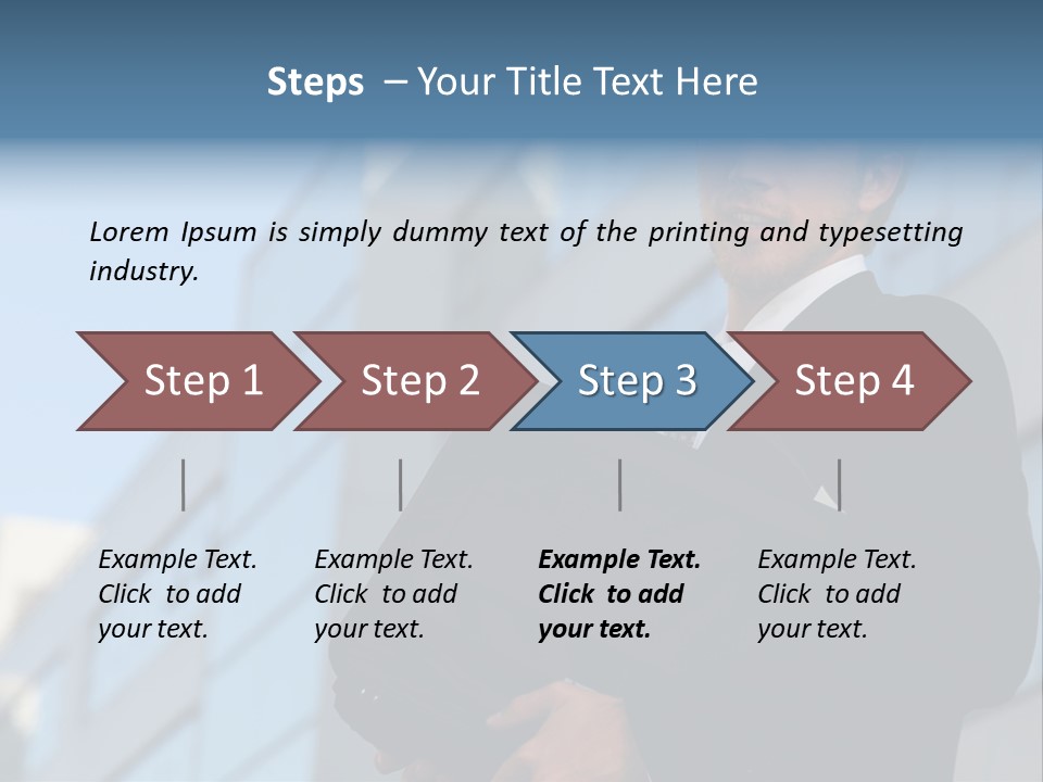 White Icon Professional PowerPoint Template
