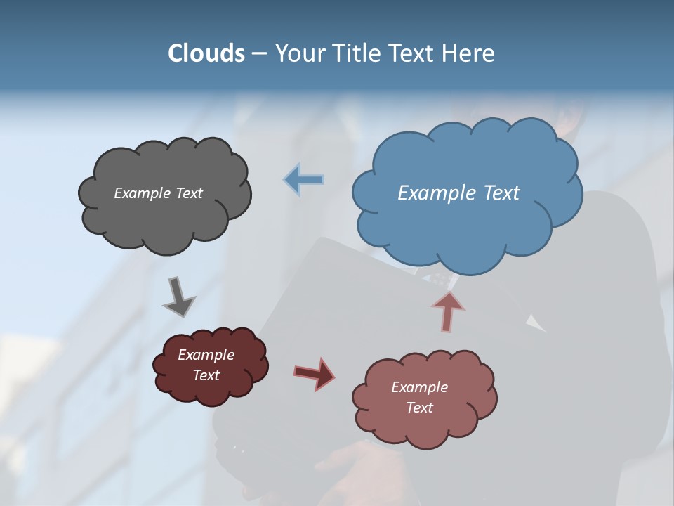 White Icon Professional PowerPoint Template