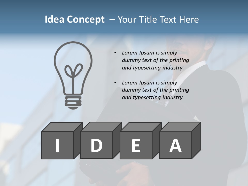 White Icon Professional PowerPoint Template