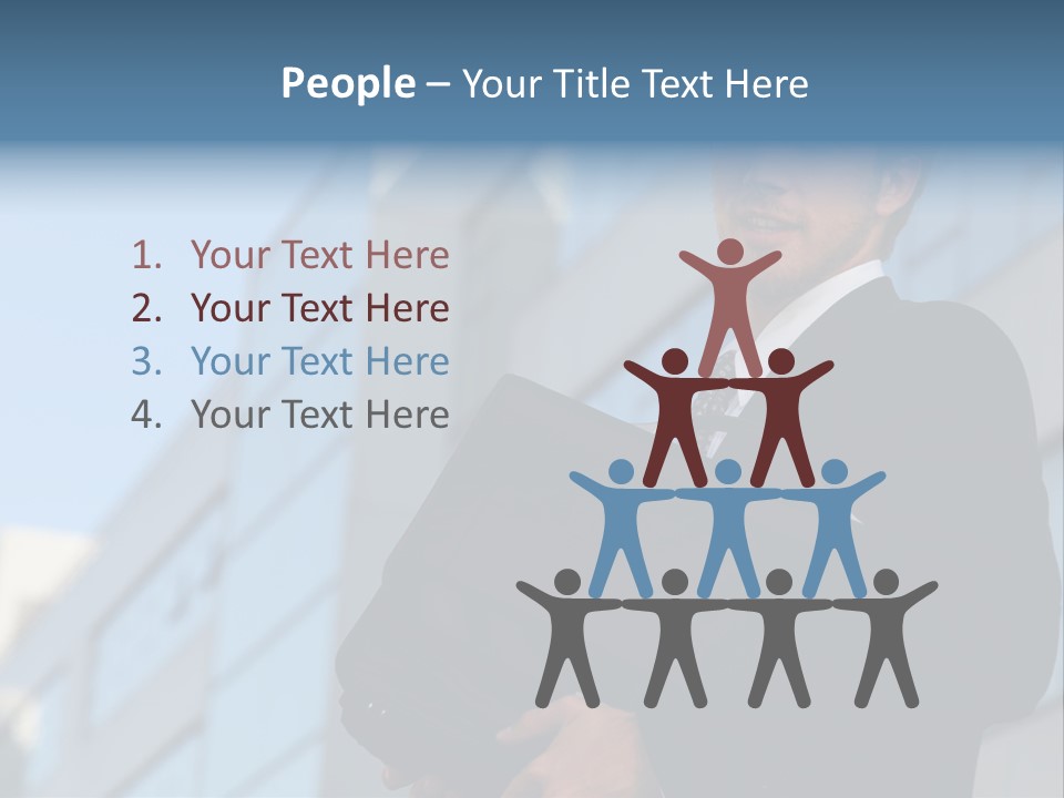 White Icon Professional PowerPoint Template