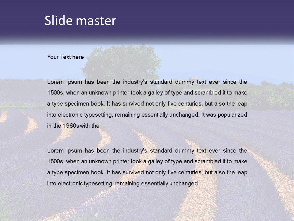 Scent Outdoors Flower PowerPoint Template