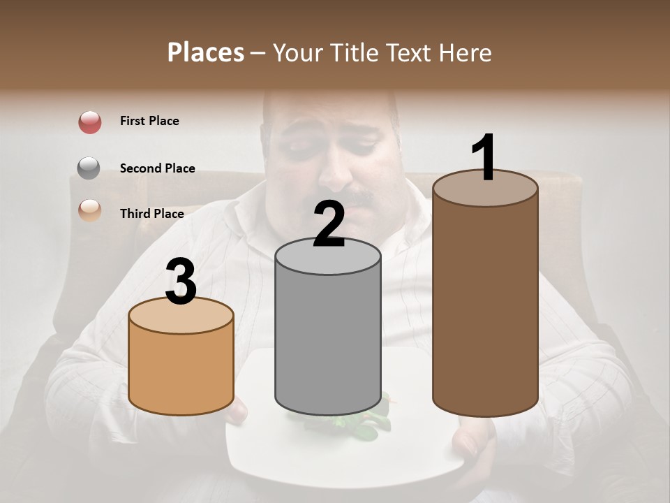 Food Plate Armchair PowerPoint Template