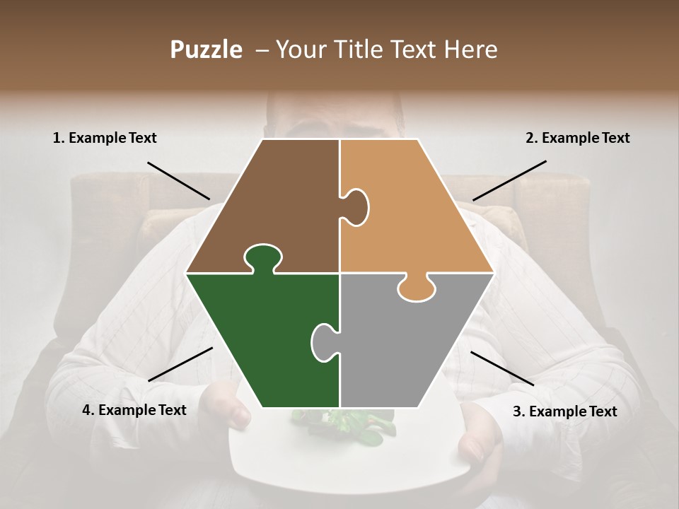 Food Plate Armchair PowerPoint Template