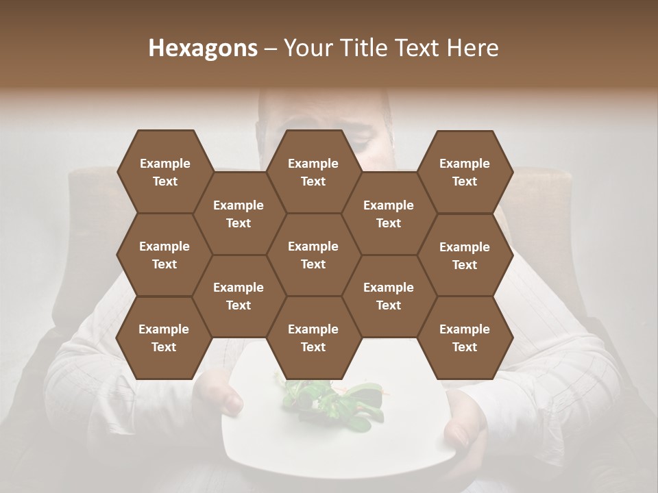 Food Plate Armchair PowerPoint Template