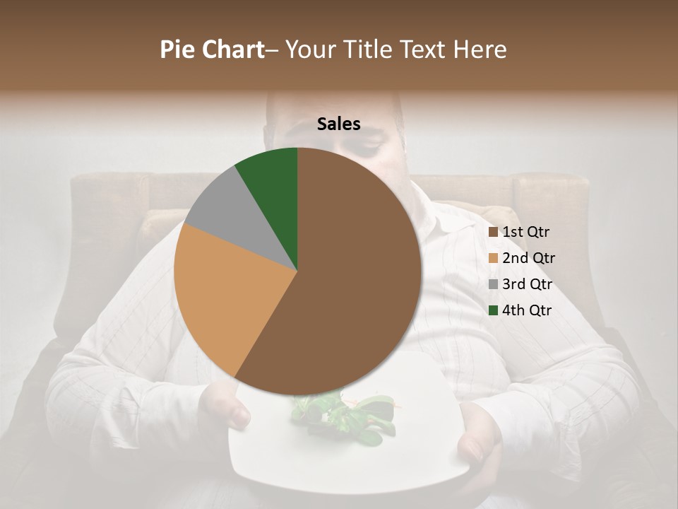 Food Plate Armchair PowerPoint Template