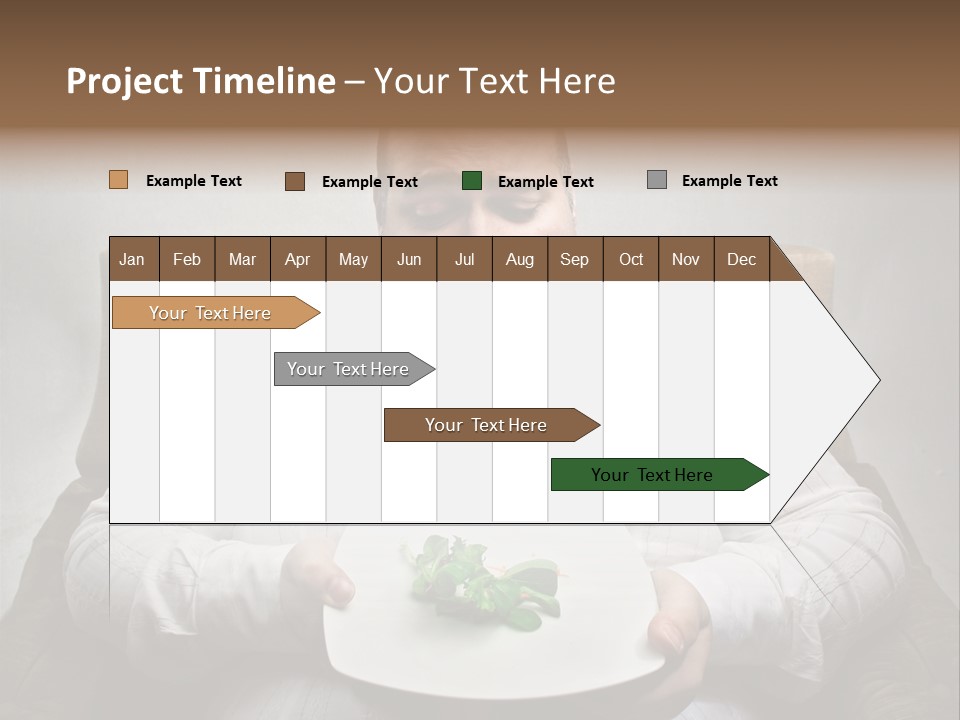 Food Plate Armchair PowerPoint Template