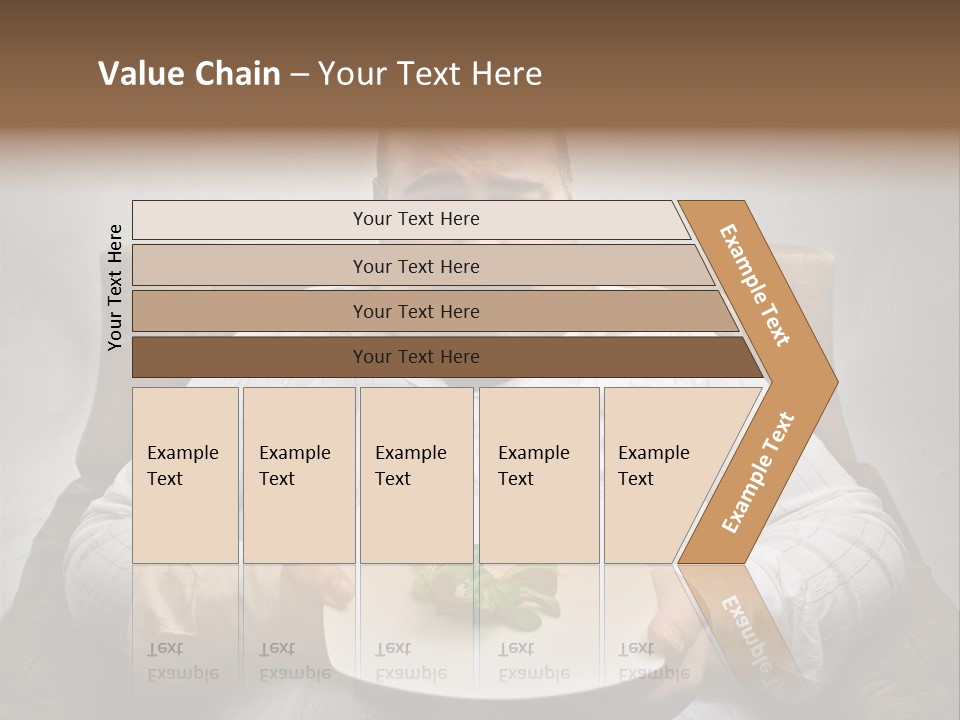 Food Plate Armchair PowerPoint Template