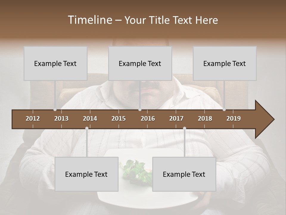 Food Plate Armchair PowerPoint Template