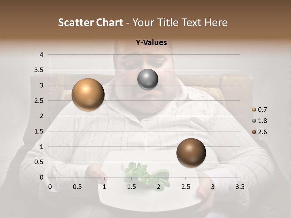 Food Plate Armchair PowerPoint Template