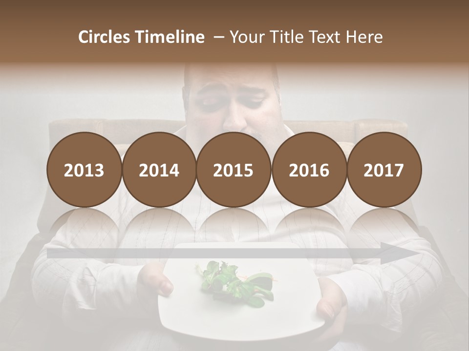 Food Plate Armchair PowerPoint Template