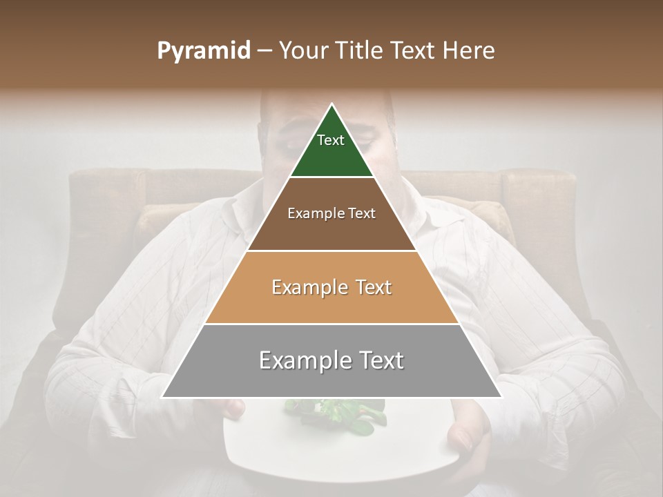 Food Plate Armchair PowerPoint Template