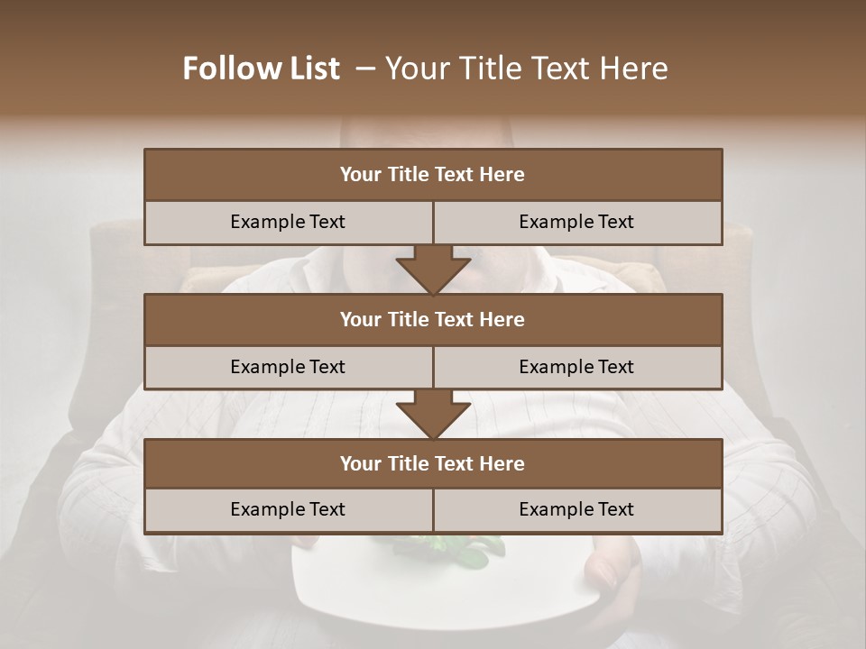 Food Plate Armchair PowerPoint Template
