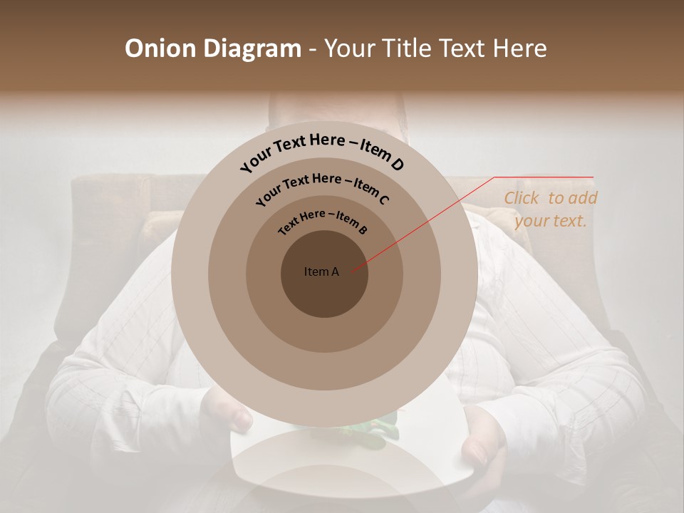 Food Plate Armchair PowerPoint Template