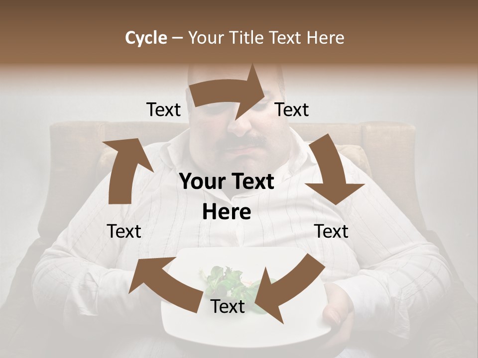 Food Plate Armchair PowerPoint Template