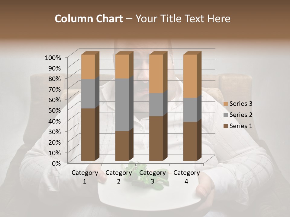 Food Plate Armchair PowerPoint Template
