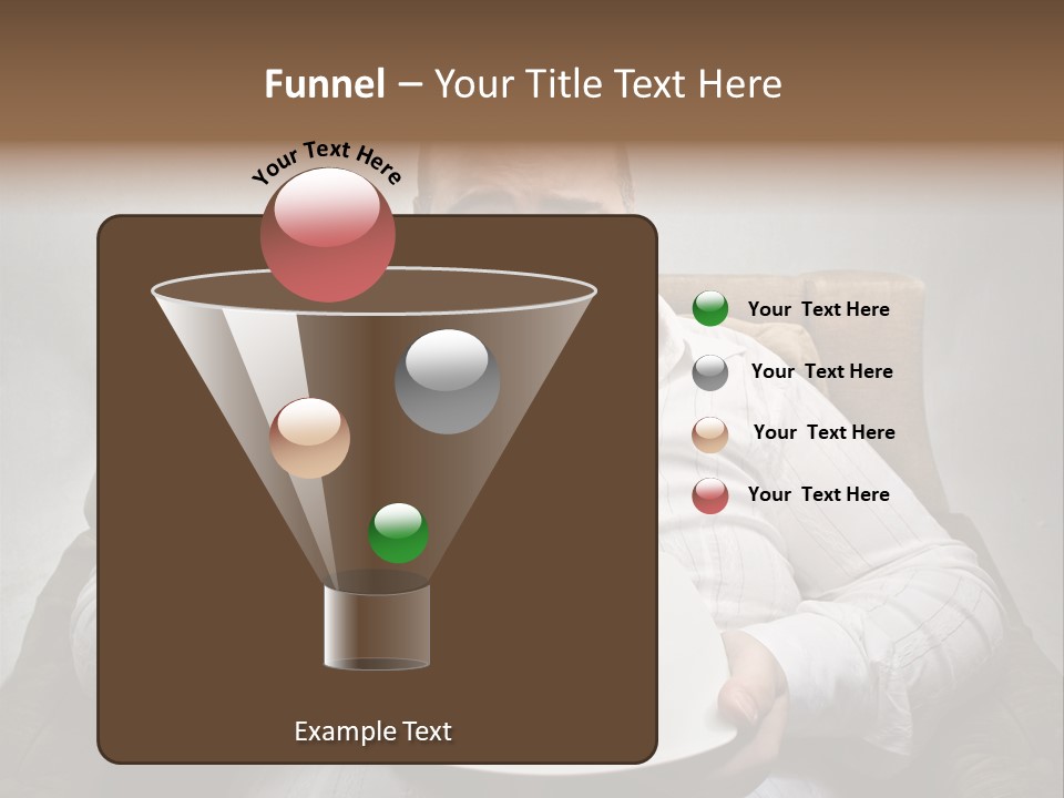 Food Plate Armchair PowerPoint Template