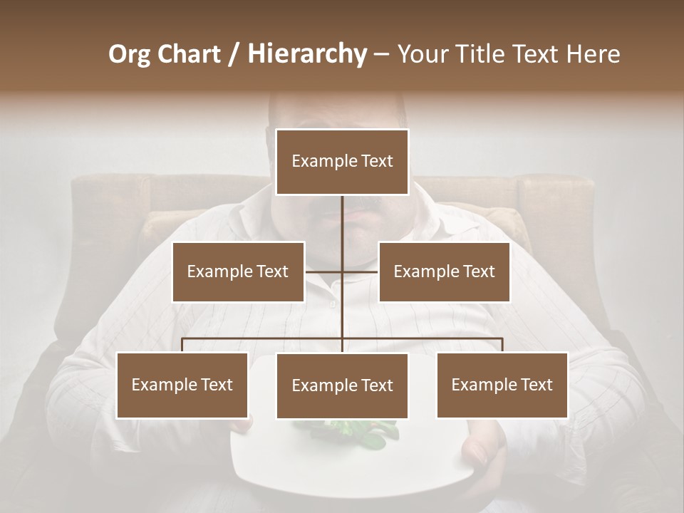 Food Plate Armchair PowerPoint Template