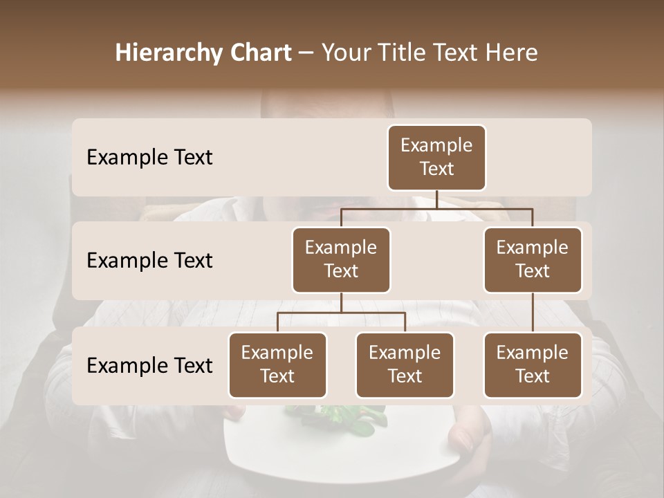 Food Plate Armchair PowerPoint Template