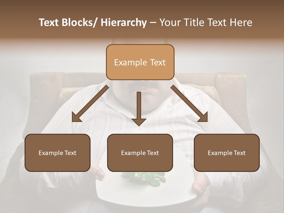 Food Plate Armchair PowerPoint Template
