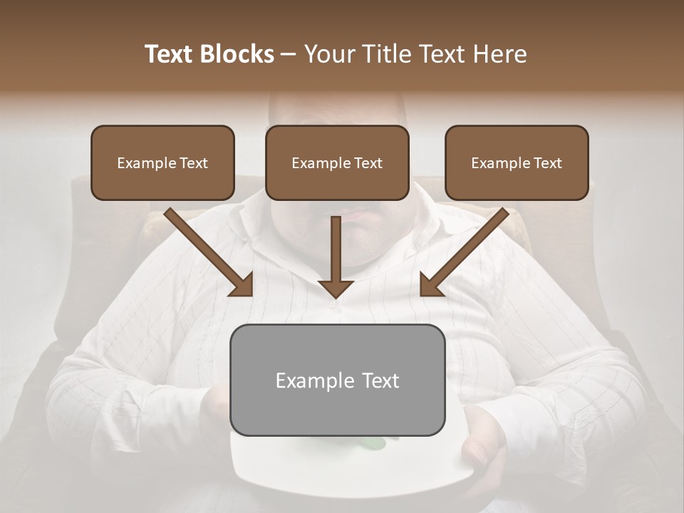 Food Plate Armchair PowerPoint Template