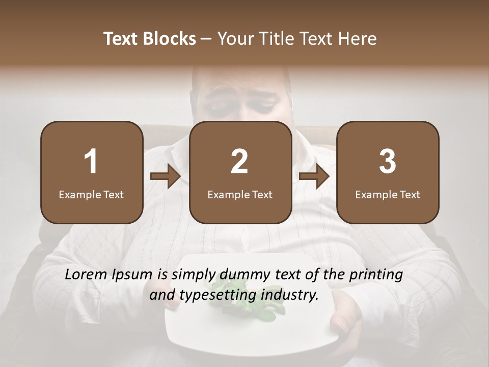 Food Plate Armchair PowerPoint Template