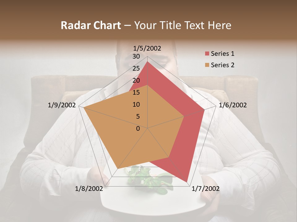 Food Plate Armchair PowerPoint Template