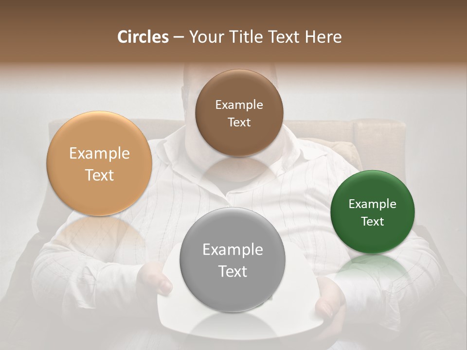 Food Plate Armchair PowerPoint Template