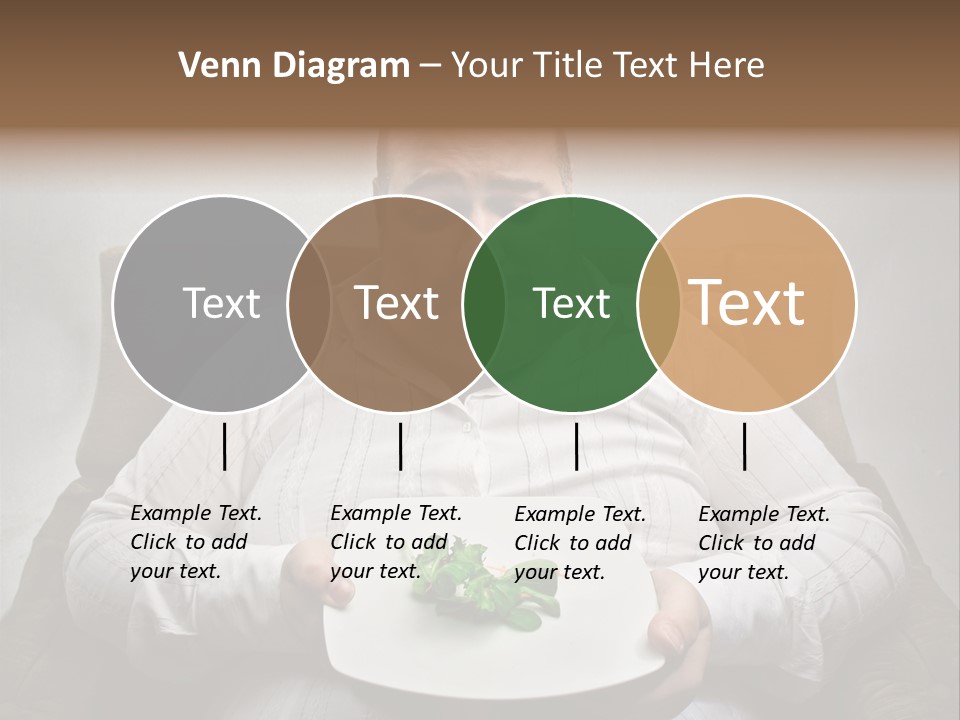 Food Plate Armchair PowerPoint Template