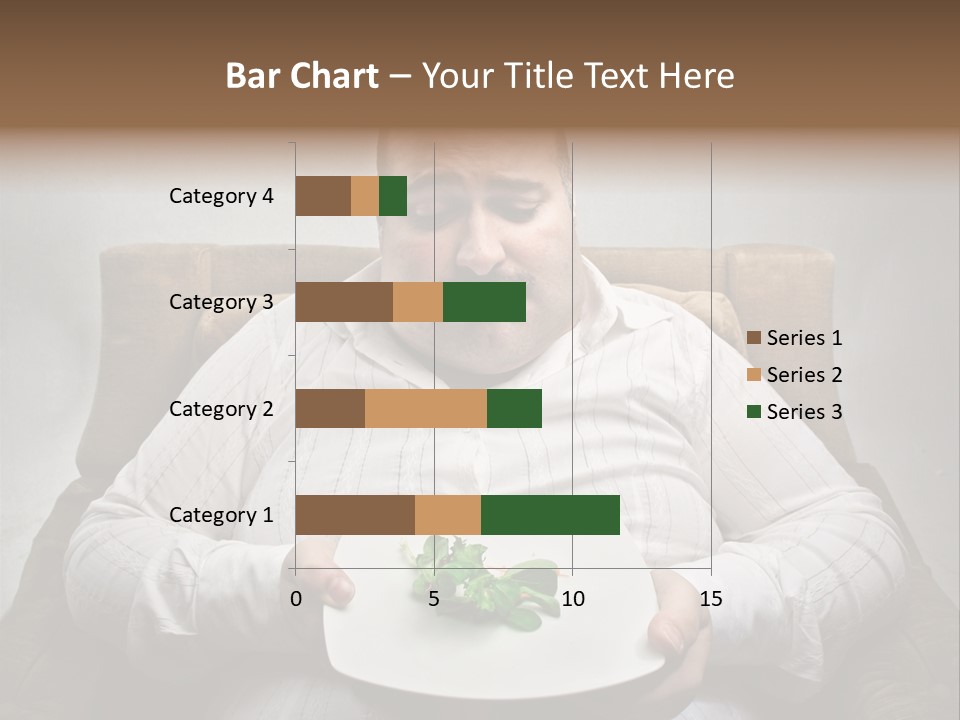 Food Plate Armchair PowerPoint Template