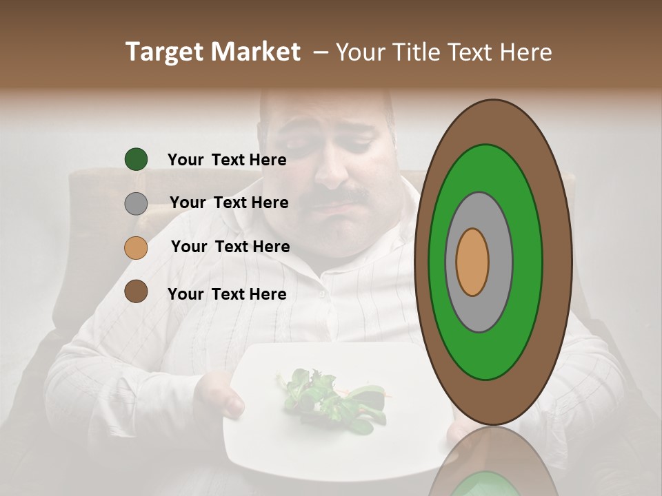 Food Plate Armchair PowerPoint Template