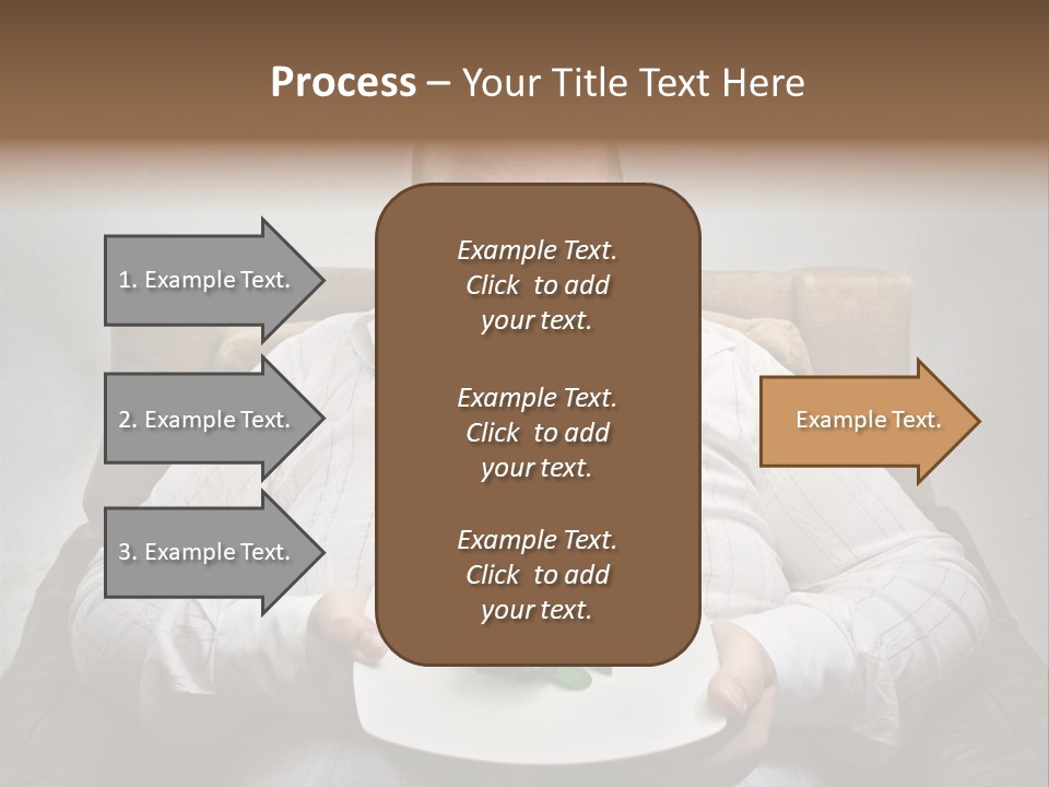Food Plate Armchair PowerPoint Template