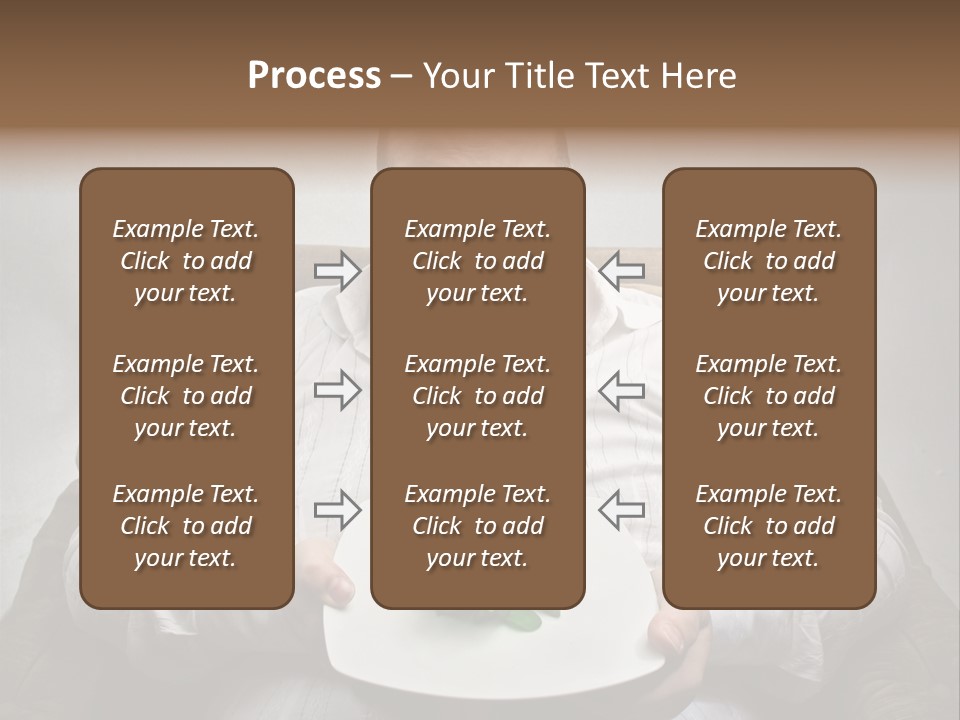Food Plate Armchair PowerPoint Template