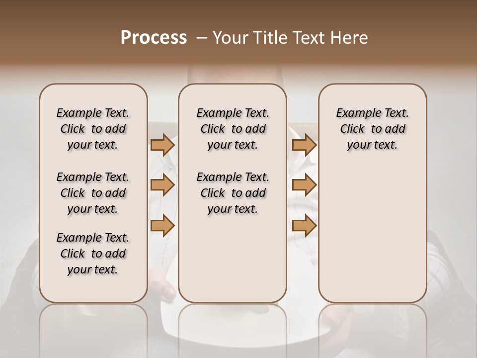 Food Plate Armchair PowerPoint Template