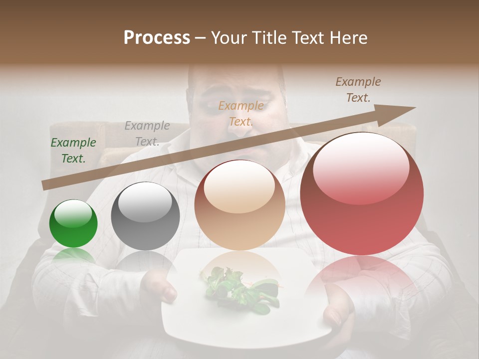 Food Plate Armchair PowerPoint Template