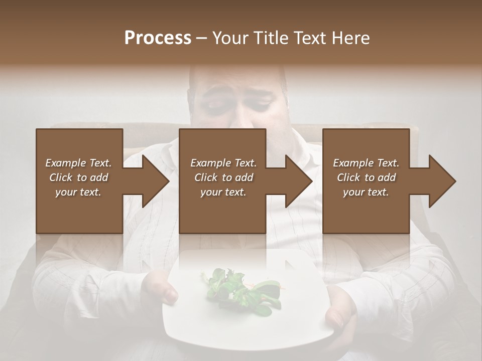 Food Plate Armchair PowerPoint Template