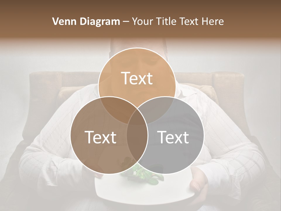 Food Plate Armchair PowerPoint Template