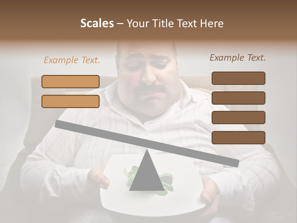 Food Plate Armchair PowerPoint Template