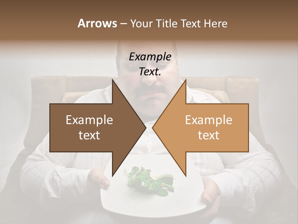 Food Plate Armchair PowerPoint Template
