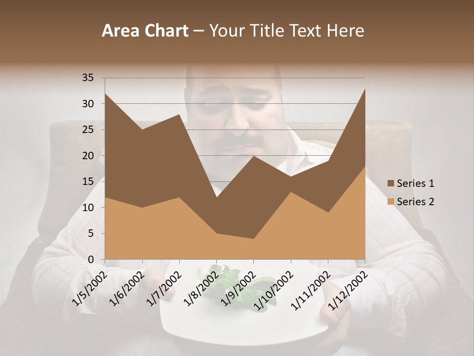 Food Plate Armchair PowerPoint Template