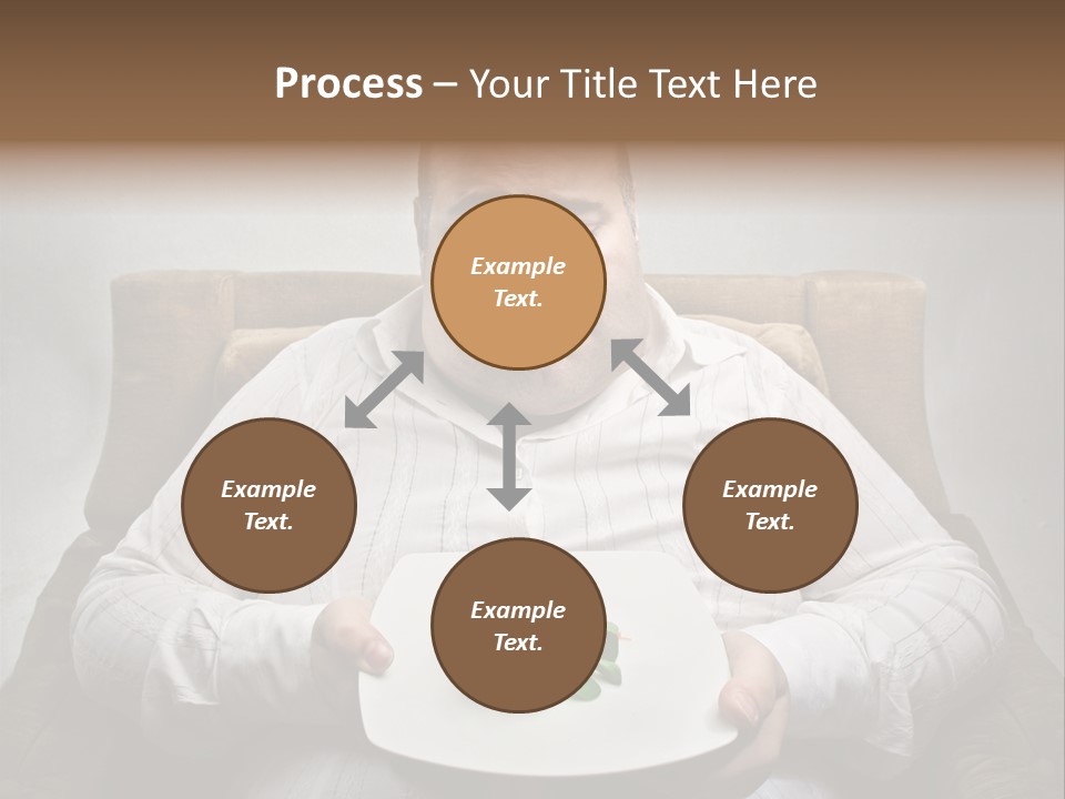 Food Plate Armchair PowerPoint Template