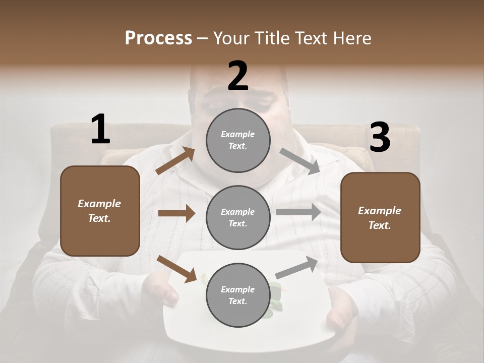 Food Plate Armchair PowerPoint Template